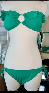 Melissa Odabash Greece Green Bikini Size 6/42 - Picture 1 of 4