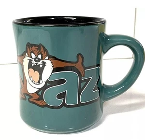 Taz 1996 Warner Brothers Studio Store Exclusive Coffee Mug Green Cup Vintage - Picture 1 of 6