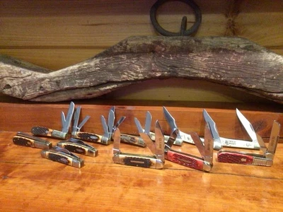 U.S. Classic 12 Knife Lot Multiple Patterns NEW Old Stock In Boxes - Image 1 of 4