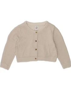 GAP Bebé Niñas Cárdigan Corto Suéter 6-9 Meses Beige Algodón AY16 - Imagen 1 de 4