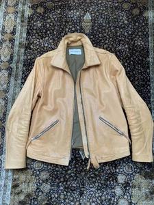 Our Legacy Ton Up Leather Jacket II Natural Scar Vachatta Undyed Mens M - Picture 1 of 20