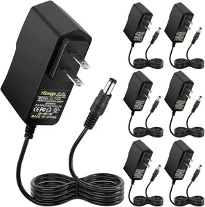 Facmogu 12V 1A Power Supply Adapters(6 Pack), AC/DC Low - 6 Pack - Afbeelding 1 van 8
