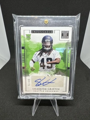 2018 Panini Impeccable - Rookie Autographs Shaquem Griffin #144 /75 (AU, RC) - Image 1 of 4