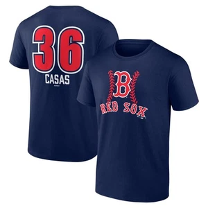Men's Triston Casas Navy Boston Red Sox Fastball Player Name & Number T-Shirt - Picture 1 of 3