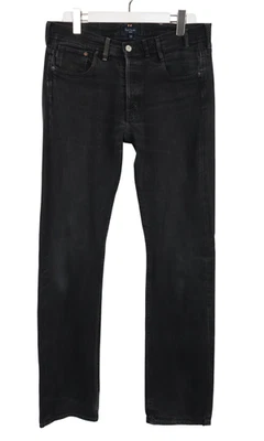 Pantalones de mezclilla Paul Smith para hombre W35/L33 negros bigotes cónicos fila de botones Foto 1 de 4