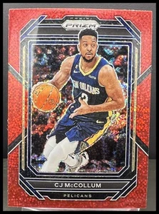 CJ McCollum 2022-23 Panini Prizm Red Sparkle #202 Pelicans - Picture 1 of 10