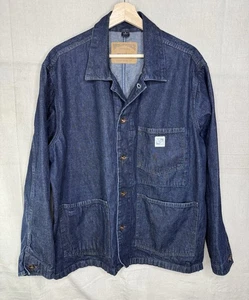 Workforce Gap Hombres Denim Chaqueta de Trabajador Botón Manga Larga Granero Tareas Campamento Abrigo XL - Imagen 1 de 14