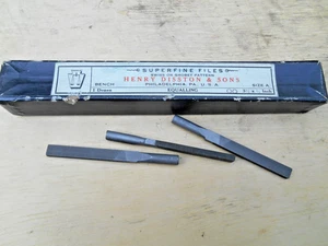 3 DISSTON BENCH FILING MACHINE FILES , EQUALLING SIZE A , 3-1/4 x 1/4" CUT 00 - Picture 1 of 1
