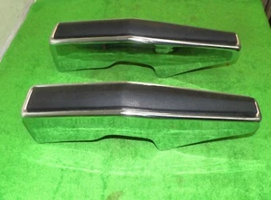 1978 1979 Ford F100 F150 F250 F350 Bronco NOS CHROME FRONT BUMPER GUARDS & PADS - Imagen 1 de 9