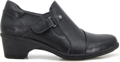 JBU Mujer 10 Kyley Grace Tacón Oxford Botín Ajustable Zapatos Negro Foto 1 de 4