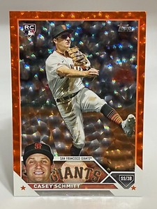 2023 Topps Update CASEY SCHMITT Giants rc #US133 Orange Foilboard 047/299 Rookie