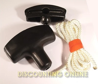 8 11 12 HORSEPOWER RECOIL STARTER HANDLE & ROPE 42" FITS BRIGGS TECUMSEH KOHLER - Image 1 of 3