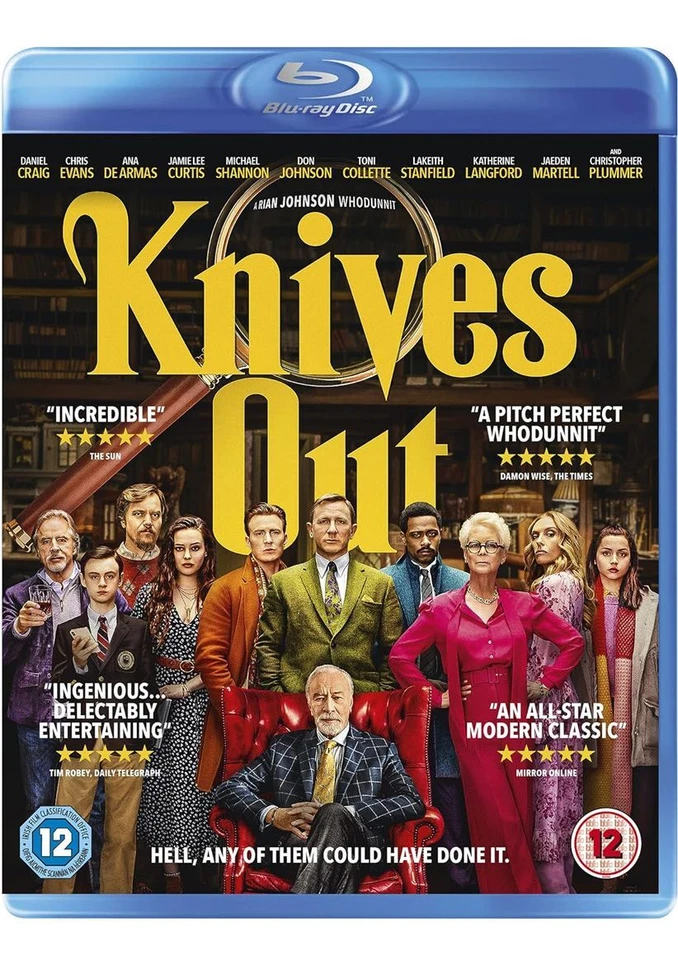 Knives Out BD (Blu-ray) - Brand New & Sealed Free UK P&P - Image 1 of 1