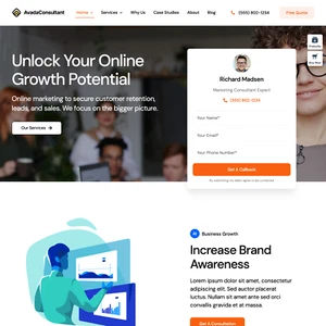 Marketingberater Webdesign mit kostenlosem VPS-Webhosting und Installation - Bild 1 von 9