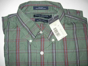 NUEVO Daniel Cremieux Classics Para Hombre Verde Ajuste a Medida 100 Algodón Dos Capas TALLA L - Imagen 1 de 3