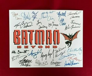 Batman Beyond Title Card Cast-Signed- 8.5x11- Autograph Reprints