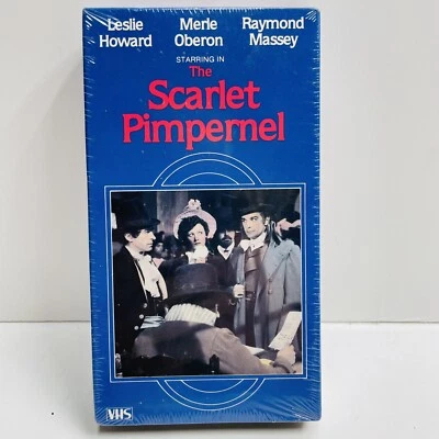 Vintage The Scarlet Pimpernel VHS Movie Leslie Howard Merle Oberon Massey New - Image 1 of 4