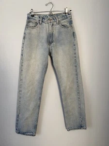 J Galt Shanghai Blue Cotton Denim Straight Leg Jeans Size Medium Light Wash - Bild 1 von 8