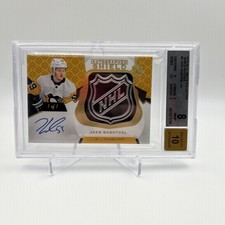 2019-20 Jake Guentzel Upper Deck Ultimate Shield Auto 1/1 BGS 8 Penguins Rare