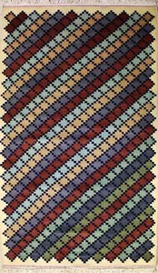 Alfombra de área multicolor Rugstc 2,5x4 Gabbeh, genuina anudada a mano, pila de lana - Imagen 1 de 5