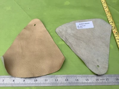 PIEZAS DE CHATARRA RETRO CREMA 2 MUESTRAS PIEL DE VACA CUERO GENUINO MATERIAL TELA Artesanía Foto 1 de 4