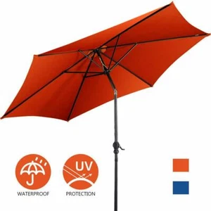 Boyel Living Patio Umbrella 9' Aluminum Market Crank Tilt Fade Resistant Orange - Picture 1 of 9