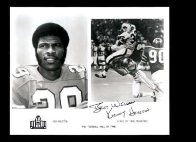 Ken Houston Signed 8x10 Photograph Oilers Autograph - Imagem 1 de 2