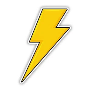 Calcomanía adhesiva Lightning Bolt - Imagen 1 de 3