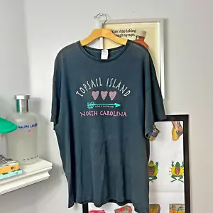 VINTAGE | Topsail Island North Carolina Love Is In The Air T Shirt Size 2XL - Picture 1 of 8