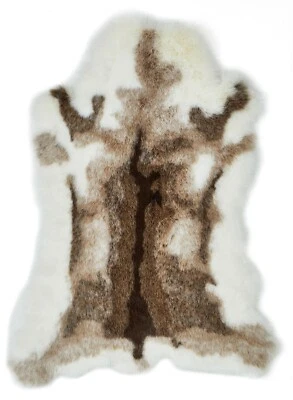 Fellteppich Rentier Fellimitat 90 x 115 cm Fell Vorleger Wohnzimmer Schlafzimmer - Bild 1 von 4