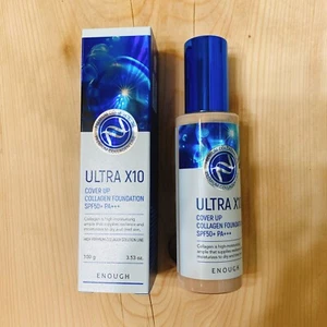 Enough Ultra X10 Cover Up Collagen Foundation SPF50+ Korean Seller 100ml 3.38oz - Picture 1 of 9
