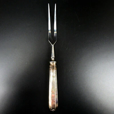 Robbe & Berking Tranchiergabel Serie Navette Griff 800er Silber Carving Fork - Bild 1 von 4