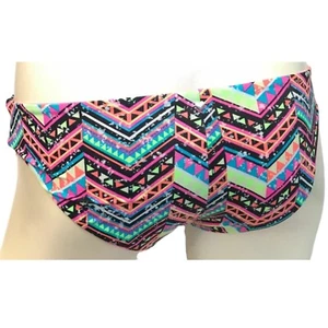 Victoria's Secret PINK Neon Aztec Tribal Geo Cheeky Hipster Swim Bottom S - Picture 1 of 2