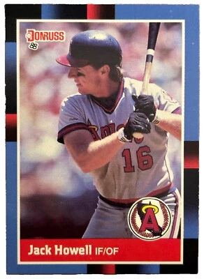 Excellent: Vintage 1988 Donruss Jack Howell California Angels Trading Card - Image 1 of 2