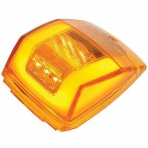 24 Diode Amber LED Clear Lens GLO Style Square Cab Light - Picture 1 of 3