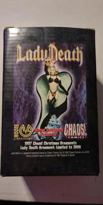 Chaos! 1997 Cómics Dama Muerte Adorno de Navidad #2797/3000 Moore Creations Foto 1 de 2