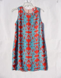 NWOT Eight Sixty Crew Neck Sleeveless Floral Shift Dress Sz XS, made in U.S.A. - Picture 1 of 5