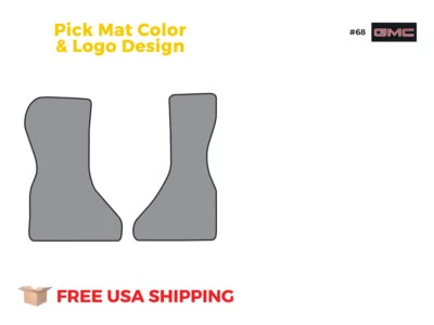 FITS 1983-1995 GMC G2500 Van Floor Mat Frt Row 2pc Cutpile - Image 1 of 3