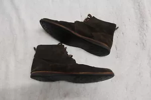 JOHN VARVATOS U.S.A. Brown Corduroy CHUKKA DESERT BOOTS Men's Sz 11.5M EUC - Picture 1 of 11