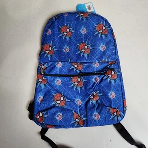 NWT Fast Forward Marvel Spiderman Blue Red Backpack Book Bag 16 by 12 - Picture 1 of 10