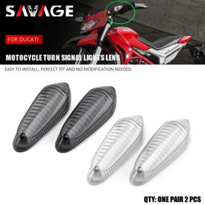 Turn Signal Lights Lens for DUCATI Monster 797 821 1200 Hyperstrada 821 - Image 1 of 4