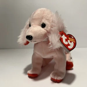 Ty Beanie Baby - Sonett der rosa Hund 6 Zoll Neu mit Etikett Stofftier Plüschtier Valentinstag - Bild 1 von 5