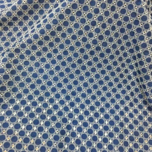1M DIY Cotton Denim Fabric Embroidery Materials Hollow Out Sewing Craft By Meter - Picture 1 of 10