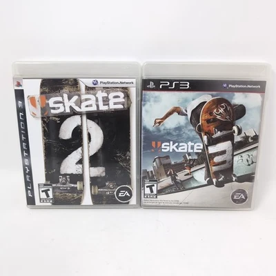 Skate 2 & Skate 3 (PS3 PlayStation 3 2009) CIB Complete Skateboarding Bundle - Image 1 of 4