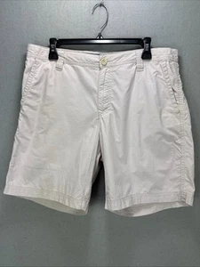 Columbia Shorts Men's 34 x 8 Khaki Lightweight 100% Cotton Classic Preppy - Picture 1 of 11