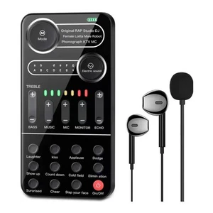 Dynamic Performance with Portable Sound Card Featuring 9 Different Effects - Afbeelding 1 van 5