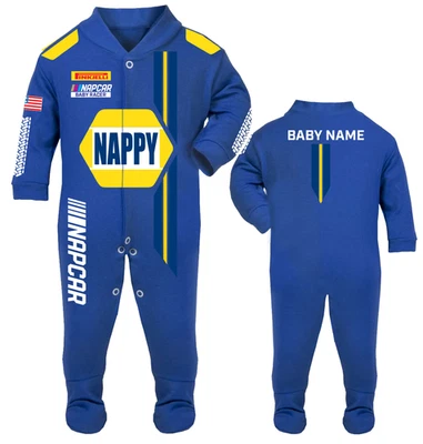 Pigiama bambino ispirato alla NASCAR - design parodia NAPPI - regalo sonno campionato - Immagine 1 di 2