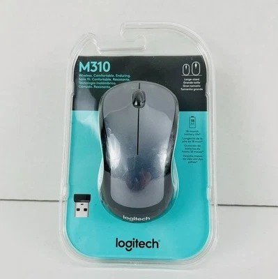 Brand New In Box Logitech - M310 Wireless Optical Mouse - Blue Sealed - Image 1 of 3
