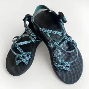 Chaco ZX/2 Classic Double Strap Sandals Teal Blue Womens Size 7 - Picture 1 of 11