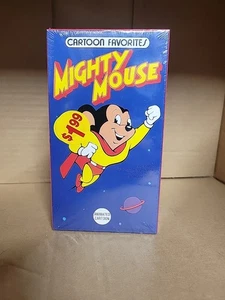 Cartoon Favorites Mighty Mouse VHS SEALED! Wolf Wolf, Mite Makes Right T13040 - Picture 1 of 3